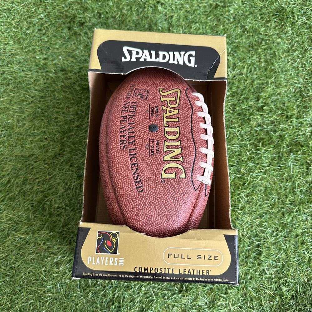 Vtg 1999 Spalding Players Inc Football Leather Official Full Size Dr‎ Pepper